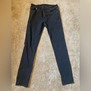 Black American Eagle flex skinny jeans size 32x34